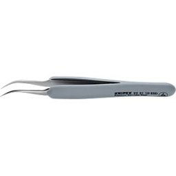 KNIPEX KN 92 31 10 ESD - Precision tweezers with rubberised handle ESD, 122 mm