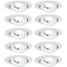 PAULMANN PLM 99996 - Flush-mounted light, 4.8 W, 3000 K, 450 lm, round, matt white, s