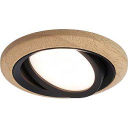 PAULMANN PLM 92237 - Lanati recessed light, 3x 6 W, 3x 470 lm, 2700 K, round, wood/bl