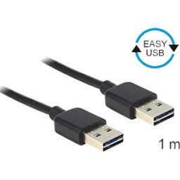 DELOCK 83460 - EASY-USB 2.0 A plug > plug 1 m