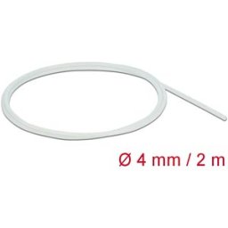 DELOCK 18925 - Fiberglass Sleeving, 2 m x 4 mm, white