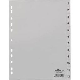 DURABLE KREG A4 1-12 - Plastic dividers A4 (1 - 12)