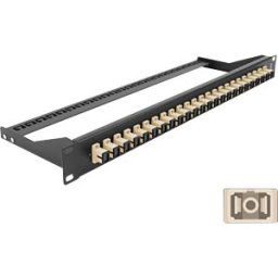 DELOCK 43382 - 19'' Fibre Patch Panel 24 port SC Simplex beige