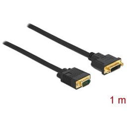 DELOCK 86756 - Cable DVI 24+5 female to VGA male 1 m