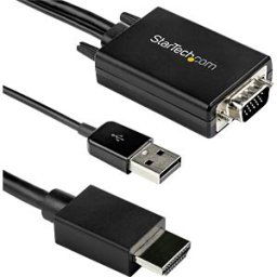 STARTECH.COM ST VGA2HDMM2M - VGA to HDMI A connector, USB audio, 1920 x 1200, 2 m