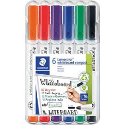STAEDTLER 341WP6 - Whiteboard marker, 1-2 mm, 6 colours