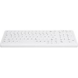 CHERRY AK-C7000FFU1WGE - Keyboard, Wireless, disinfectible, white, layout: German