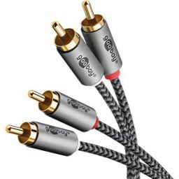 GOOBAY 65293 - Cinch audio cable, 2x Cinch plug, 2.0 m