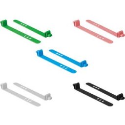 DELOCK 18828 - Silicone cable organisers, 10 pieces, coloured, sorted
