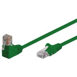 SHIVERPEAKS SHVP 08-64033 - patch cable, angle-straight, green, 2 m