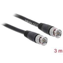 DELOCK 80083 - Video cable, BNC plug, 3m