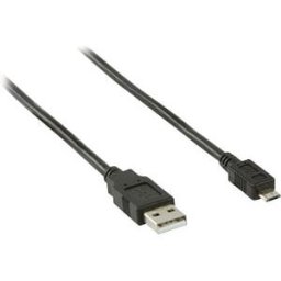 NEDIS N CCGB60500BK10 - USB 2.0 Cable, A male > Micro-B male, 1 m, black