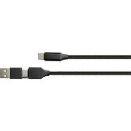PYTHON PYT PY-USB002S - Sync & Charge Cable, USB-A + C -> USB-C, QC 3.0, PD 60W, 1.0 m