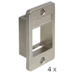 DELOCK 86413 - Keystone Mounting for enclosures 4 pieces