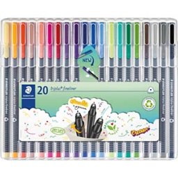 STAEDTLER 334SB2 - Fineliners, 0.3 mm, 20 colours