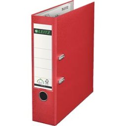 LEITZ 10105025 - Leitz 180° Lever Arch File Plastic, red