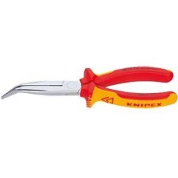 KNIPEX KN 26 26 200 - VDE snipe nose pliers, 200 mm, curved