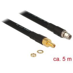 DELOCK 13017 - HF antenna cable, RP-SMA male > RP-SMA female, 5 m