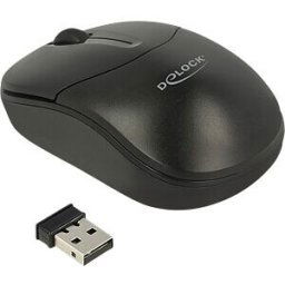 DELOCK 12494 - Wireless mouse black