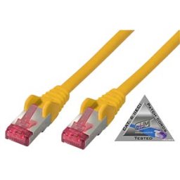 SHIVERPEAKS SHVP 75712AY - patch cable, Cat.6A, PIMF, LSZH, yellow 2 m