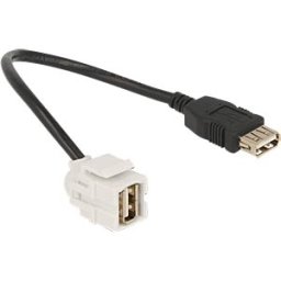 DELOCK 86329 - Keystone USB 2.0 A socket > USB 2.0 A socket 250°