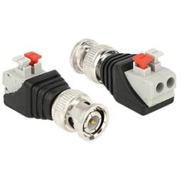 DELOCK 65525 - BNC plug > 2-pin terminal block