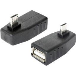 DELOCK 65474 - USB micro plug > USB A port, OTG, 90° angled
