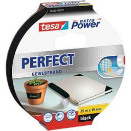 TESA 56339 SW - TESA extra Power cloth tape, 19 mm, black