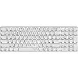 RAPOO E9310M WS - Wireless keyboard, Bluetooth/wireless, white, German layout