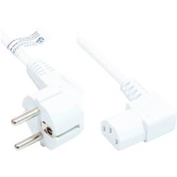 GOOD CONNECTIONS GC P0131-W050 - power cord type E+F CEE 7/7 to C13, white, 1,00 mm², 5 m