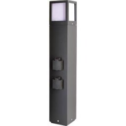 DEKO-LIGHT DEKO 733064 - Bollard light Facado 650, 1x max 20 W, E27, anthracite, 2 socket