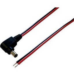 BKL 075105 - DC cable with plug 2,1 / 5,5 mm black/red 0,5m