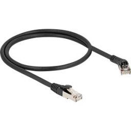 DELOCK 80627 - RJ45 Network Cable Cat.8.1 S/FTP plug 45° right angled to plug s