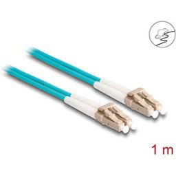 DELOCK 87907 - Fiber Optical Cable LC Duplex to LC Duplex Multi-mode OM3 1 m