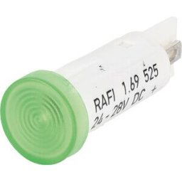 RAFI 525.210 - Indicator, 28 V, flat LED, 10 mm, green
