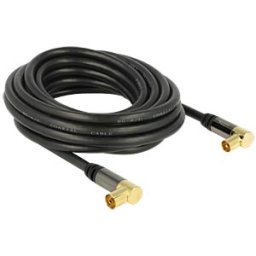 DELOCK 88917 - Connection cable, IEC plug/socket 90°, 5.0 m