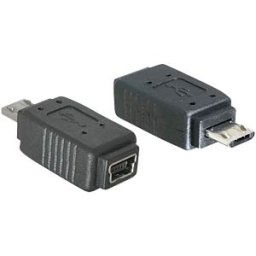 DELOCK 65063 - USB micro B plug to mini USB 5-pin socket