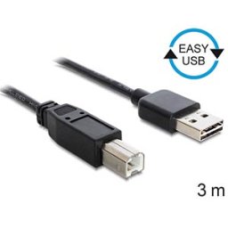 DELOCK 83360 - Easy USB 2.0 A > B plug/plug 3.0 m