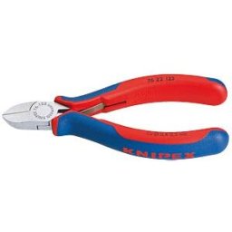 KNIPEX KN 76 22 125 - Side cutter, black, atramentised, 125 mm