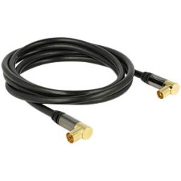 DELOCK 88865 - Connection cable, IEC plug/socket 90°, 2.0 m