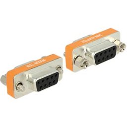 DELOCK 65570 - Sub-D 9-pin socket/socket null modem adapter