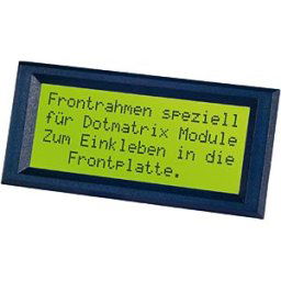 DISPLAY VISIONS LCD FRONT 7 - LCD FRAME for 2 x 20 characters, black