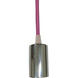 V-TAC VT-3792 - Chrome metal cup pendant Light-rose red
