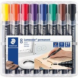 STAEDTLER 352WP8 - Permanent marker, 2 mm, 8 colours