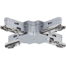 PAULMANN PLM 97657 - URail X-piece connector, 104x104 mm, max. 1000 W, chrome