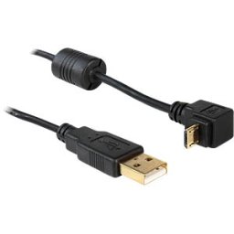 DELOCK 83148 - USB-A plug > USB micro-B plug angled 90° up/down cable