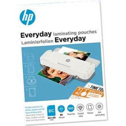 HEWLETT PACKARD HP EL9157 - Hot laminating films, for business cards, 80 mic, pack of 100