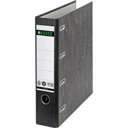 LEITZ 10920000 - Double lever arch file, A4, 2x A5 landscape, black