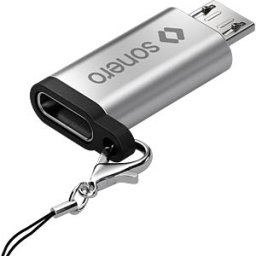 SONERO SON X-UA120 - Adapter USB 2.0 Micro-B plug > C socket, silver