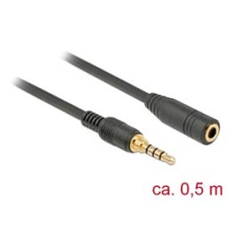 DELOCK 85627 - Jack Extension Cable 3.5 mm 0.5 m